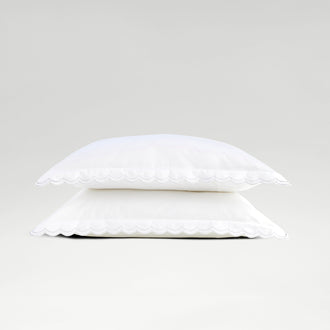 Scallop Edge Pillowcase Pair